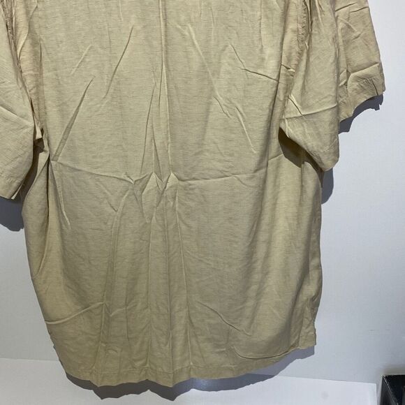 Caribbean Joe Men's Tan Island Supply Co Button Up Hawaiian Shirt Size XL - Picture 9 of 9